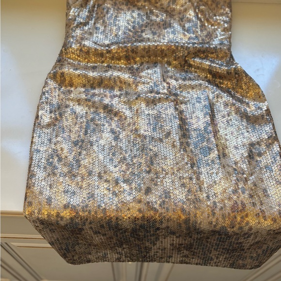 Elegant Gold Sequin Dress - Picture 2 of 10